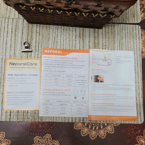 Neporal 4-Pack Light Bulbs Daily Use or Backup Emergency Use - Picture 9 of 11